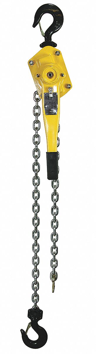 Lever Chain Hoist Cap 6000Lb Lift 5Ft