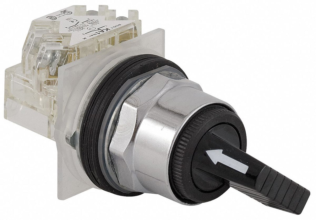 SelectorSwitch Non-Illum 2Pos 30mm Black