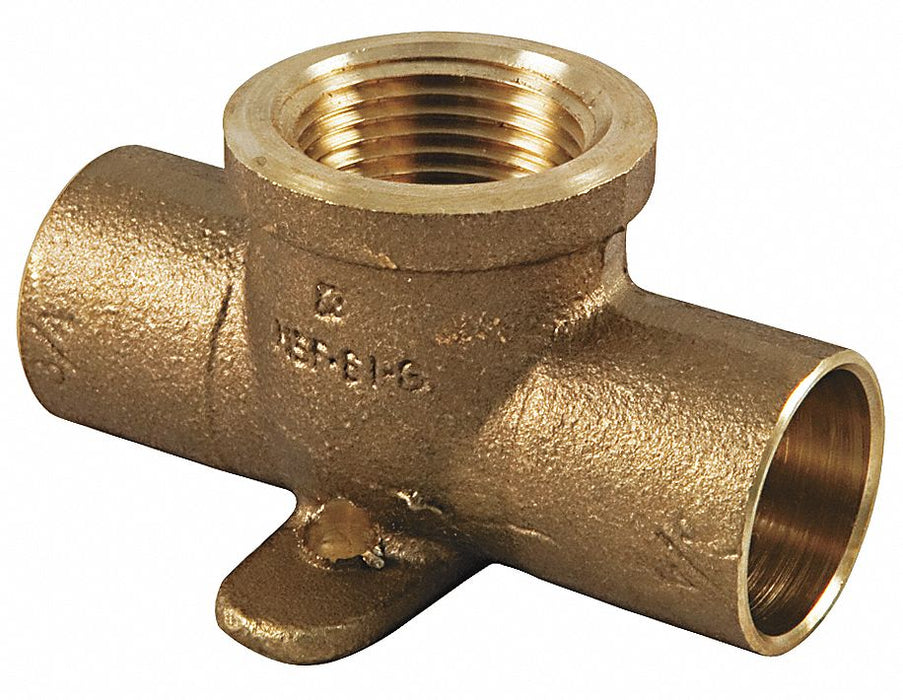 Tee Bronze Cup1/2 Cup1/2 FNPT1/2 