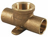 Tee Bronze Cup1/2 Cup1/2 FNPT1/2 