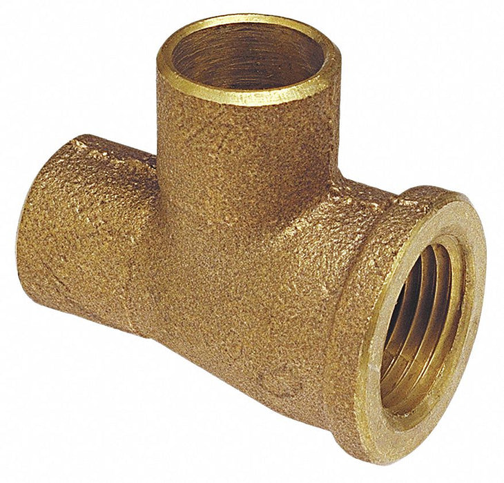 Tee Bronze Cup3/4 FNPT3/4 Cup3/4 
