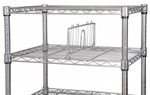 Shelf Divider 36inx6inx1 1/2in Steel PK2