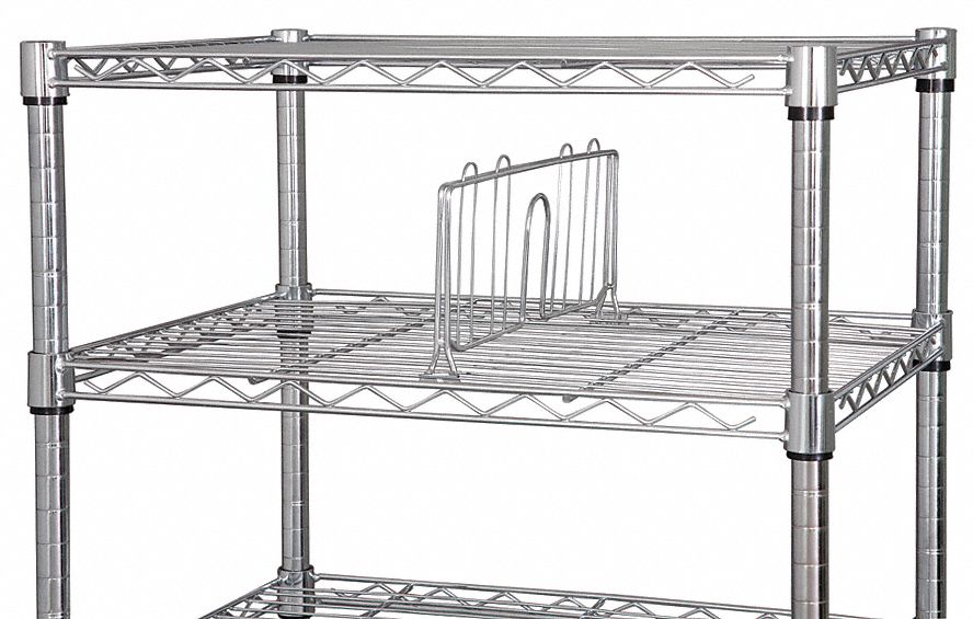 Shelf Divider 36inx6inx1 1/2in Steel PK2