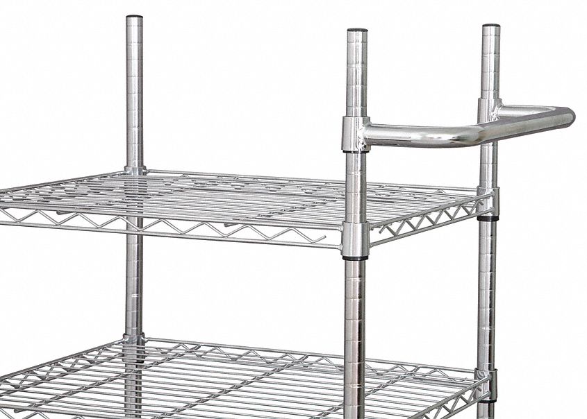 Shelf Push Handle 18inx2 3/4inx6in Steel