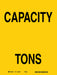 Capacity Sign 10 X7 Polyester