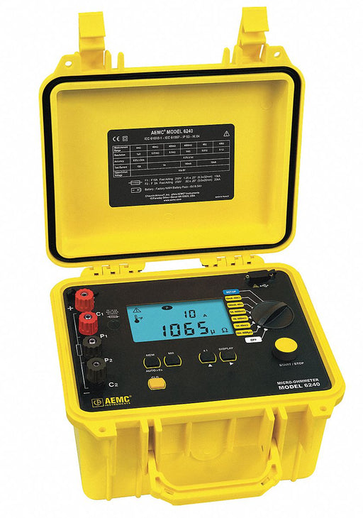 Micro Ohmmeter 50 microohm Max LCD