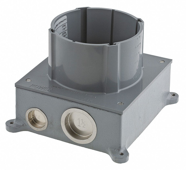 Floor Box PVC/Cast Iron 156.0 cu in.