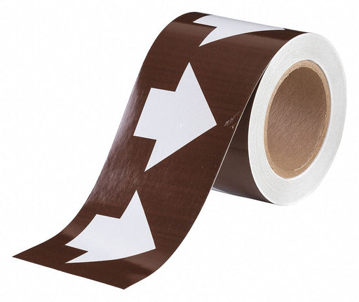 D3614 Pipe Marking Tape Brwn 4in W 90ft Roll L