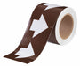 D3614 Pipe Marking Tape Brwn 4in W 90ft Roll L