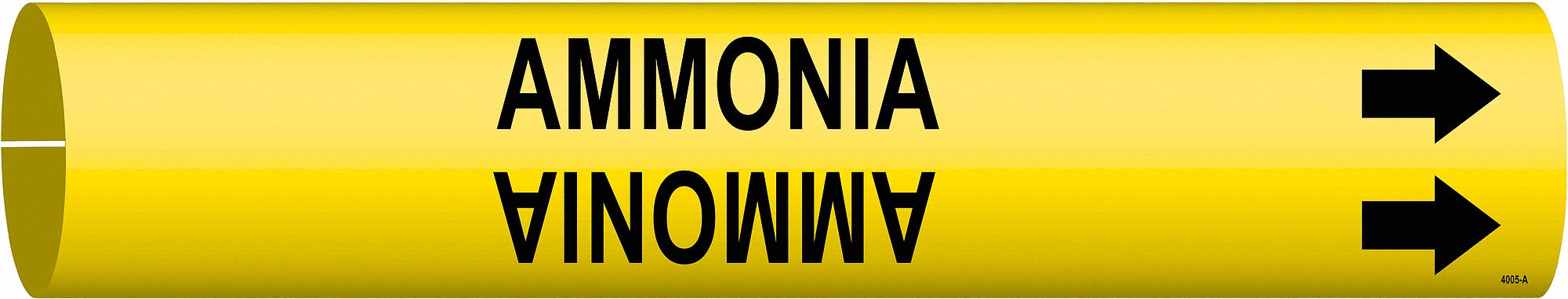 Pipe Marker Ammonia 13/16 in H 4/5 in W