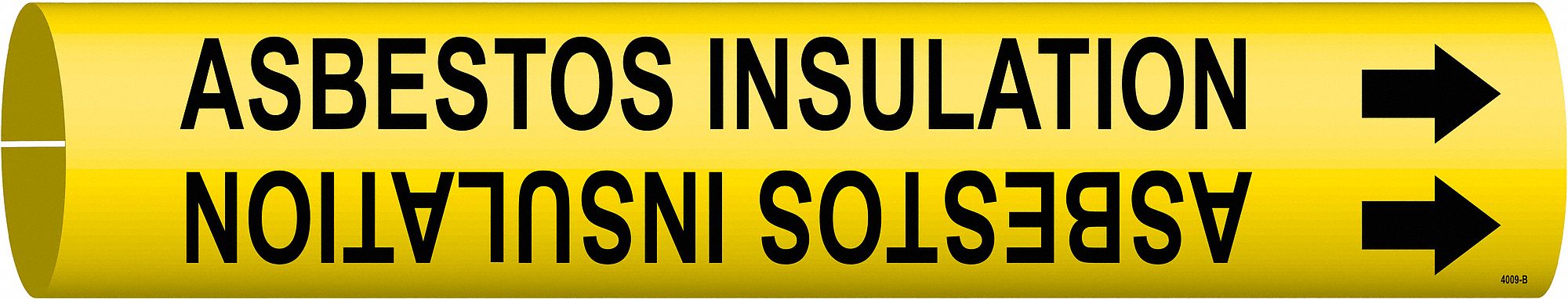 Pipe Marker Asbestos Insulation 7/8in H