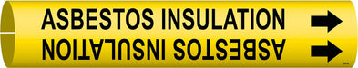 Pipe Marker Asbestos Insulation 7/8in H