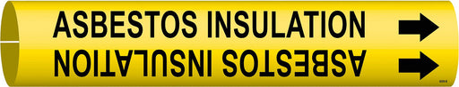 Pipe Marker Asbestos Insulation 7/8in H