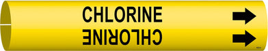 Pipe Marker Chlorine 13/16 in H 4/5 in W