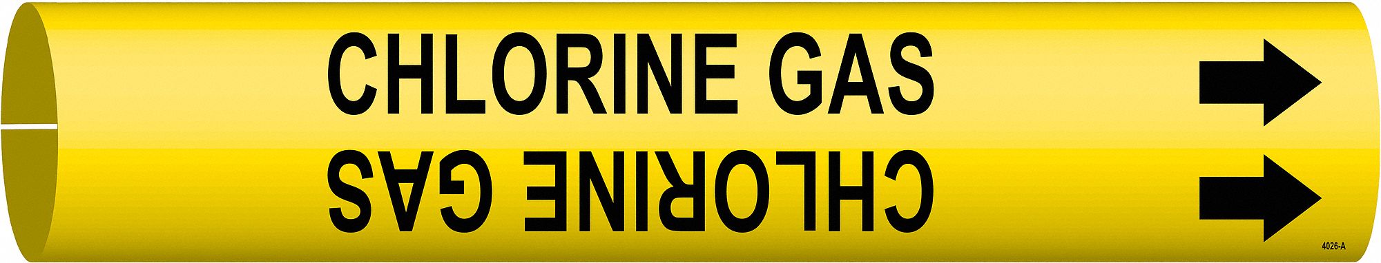 Pipe Mrkr Chlorine Gas 13/16in H 4/5in W