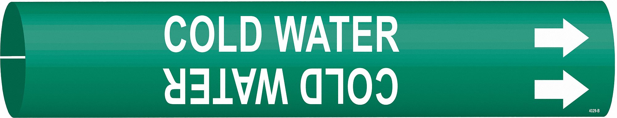 Pipe Marker Cold Water 7/8 in H 7/8 in W