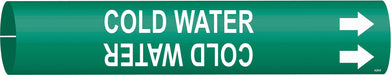 Pipe Marker Cold Water 7/8 in H 7/8 in W
