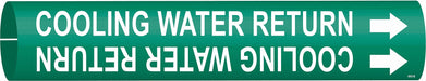 Pipe Marker Cooling Water Return 7/8in H