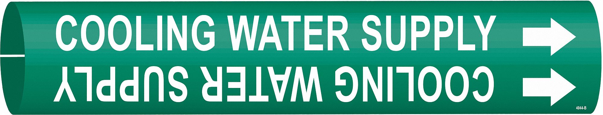 Pipe Marker Cooling Water Supply 7/8in H