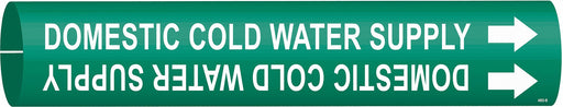 Pipe Marker Domestic Cold Water Supply