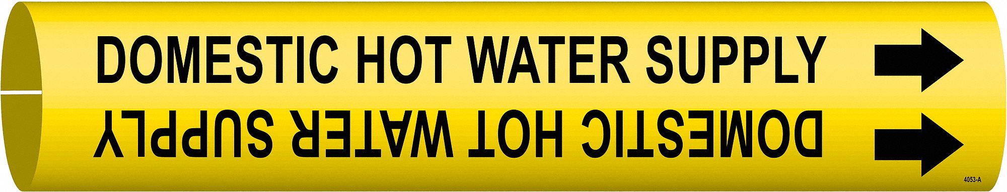 Pipe Marker Domestic Hot Water Supply