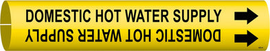 Pipe Marker Domestic Hot Water Supply