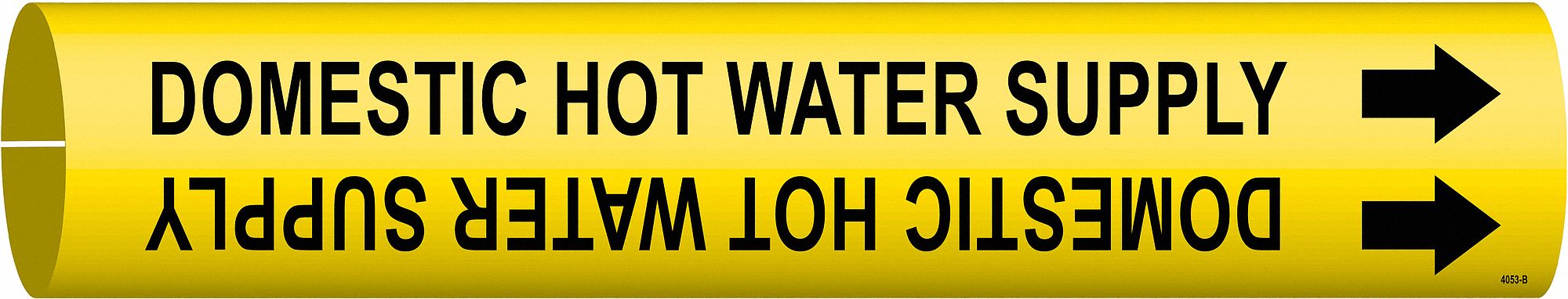Pipe Marker Domestic Hot Water Supply