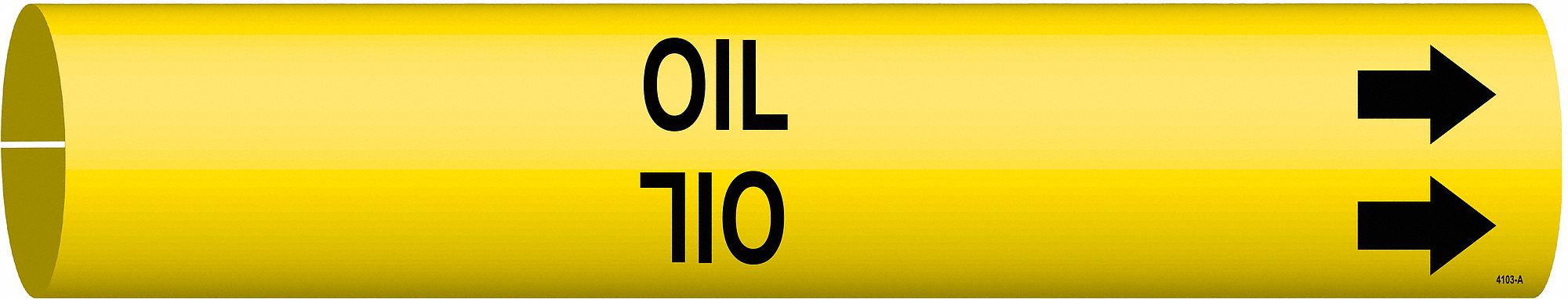 Pipe Marker Oil 13/16 in H 4/5 in W