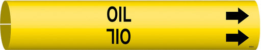 Pipe Marker Oil 13/16 in H 4/5 in W