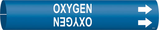 Pipe Marker Oxygen 13/16 in H 4/5 in W