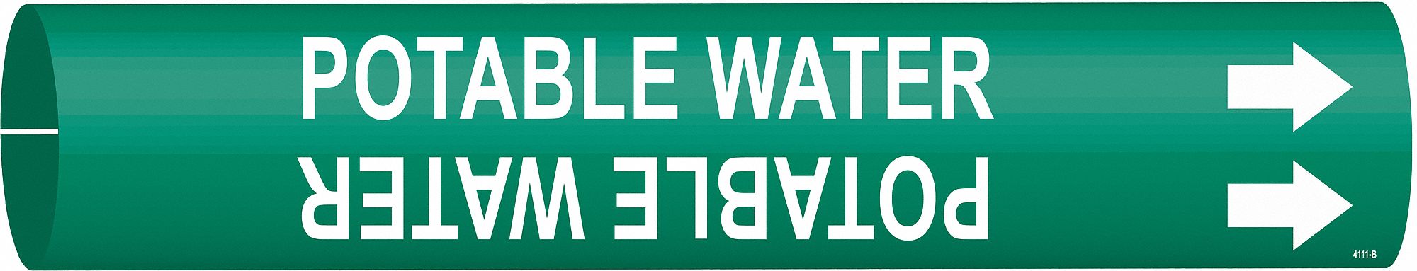 Pipe Markr Potable Water 7/8in H 7/8in W