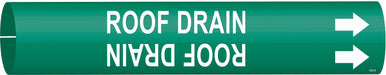 Pipe Marker Roof Drain 2 in H 2 in W