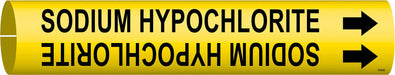 Pipe Marker Sodium Hypochlorite 7/8in H