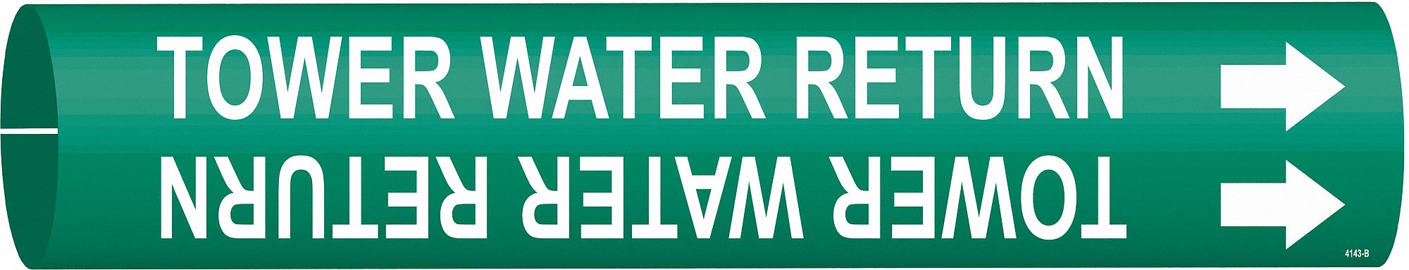 Pipe Mrkr Tower Water Return 2in H 2in W