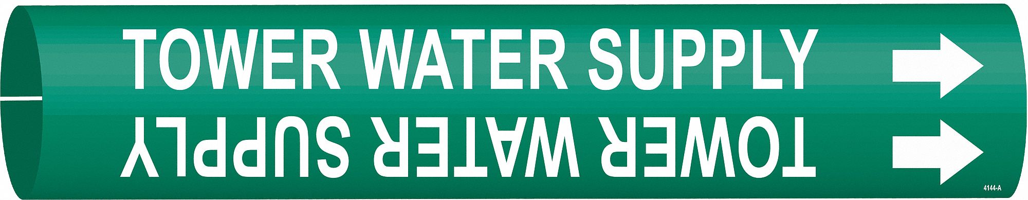 Pipe Marker Tower Water Supply 13/16in H