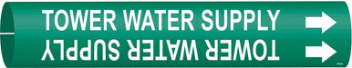Pipe Marker Tower Water Supply 13/16in H