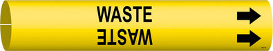 Pipe Marker Waste 7/8 in H 7/8 in W