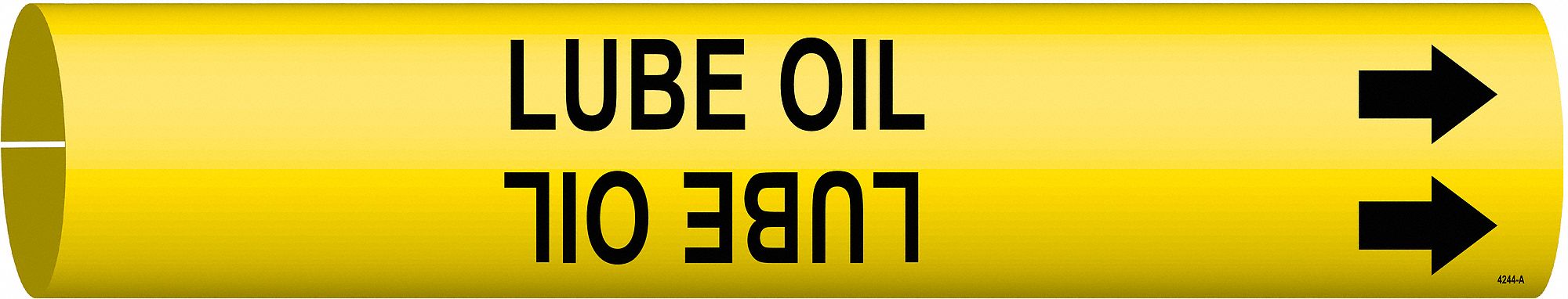 Pipe Marker Lube Oil 13/16 in H 4/5 in W