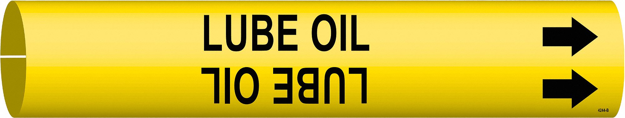 Pipe Marker Lube Oil 7/8 in H 7/8 in W