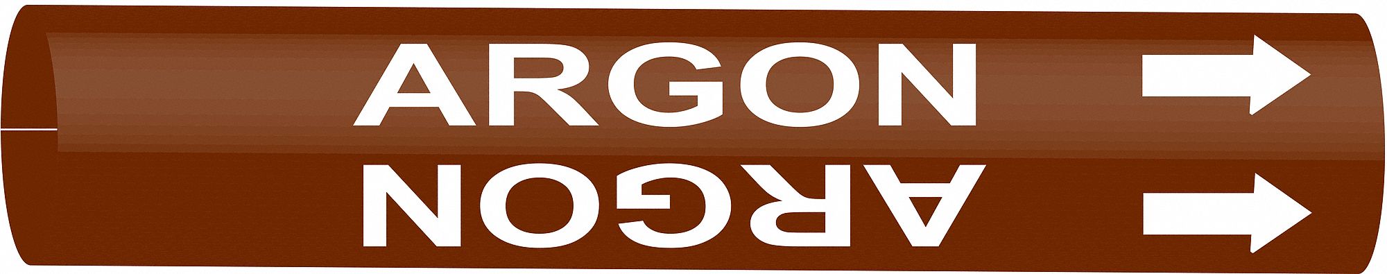 Pipe Marker Argon 10 in H 24 in W