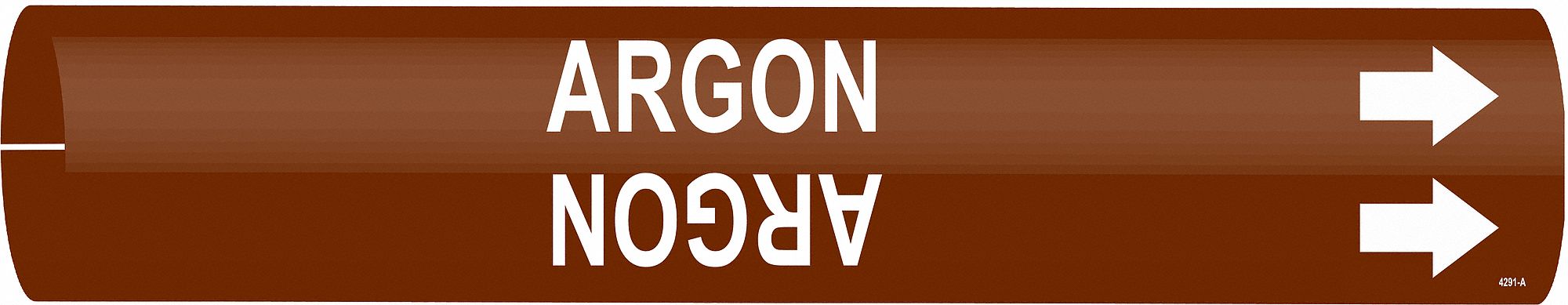 Pipe Marker Argon 2 13/16in H 2 4/5in W