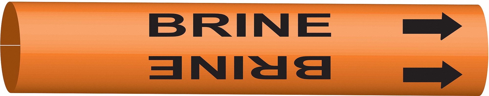Pipe Marker Brine 8 in H 16 in W