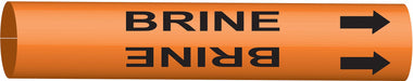 Pipe Marker Brine 8 in H 16 in W