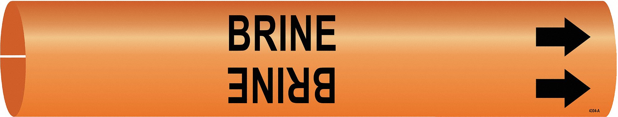 Pipe Marker Brine 2 in H 2 in W