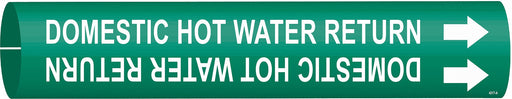 Pipe Marker Domestic Hot Water Return