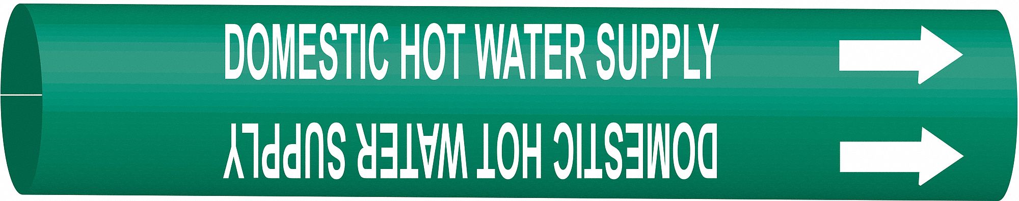 Pipe Marker Domestic Hot Water Supply