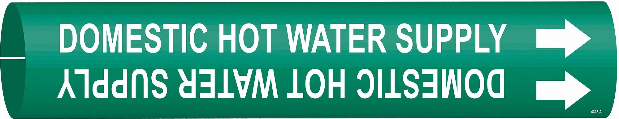Pipe Marker Domestic Hot Water Supply