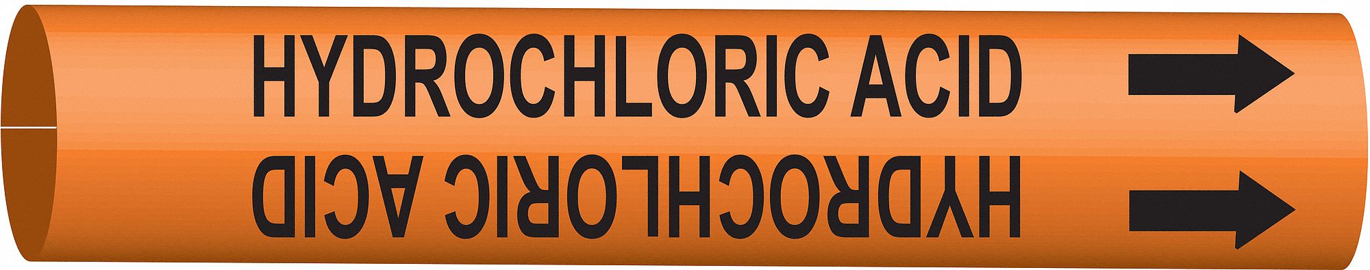 Pipe Mrkr Hydrochloric Acid 8in H 16in W