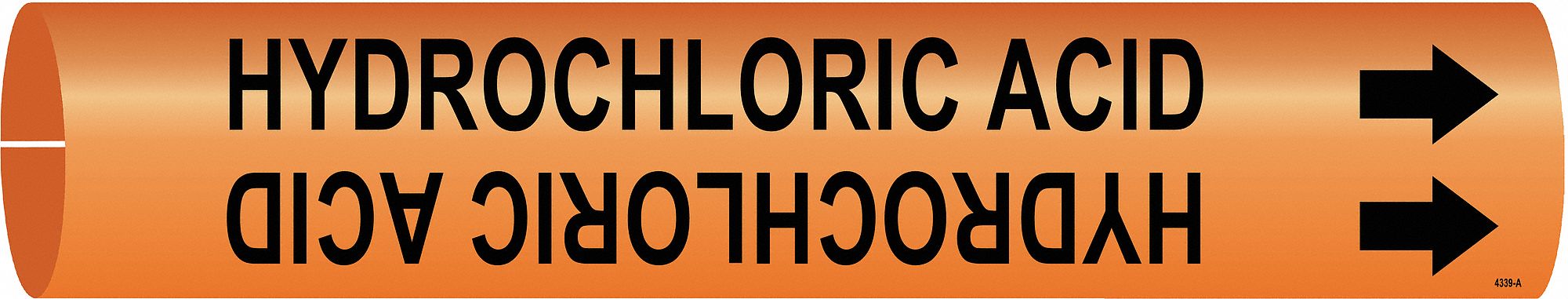 Pipe Markr Hydrochloric Acid 2in H 2in W