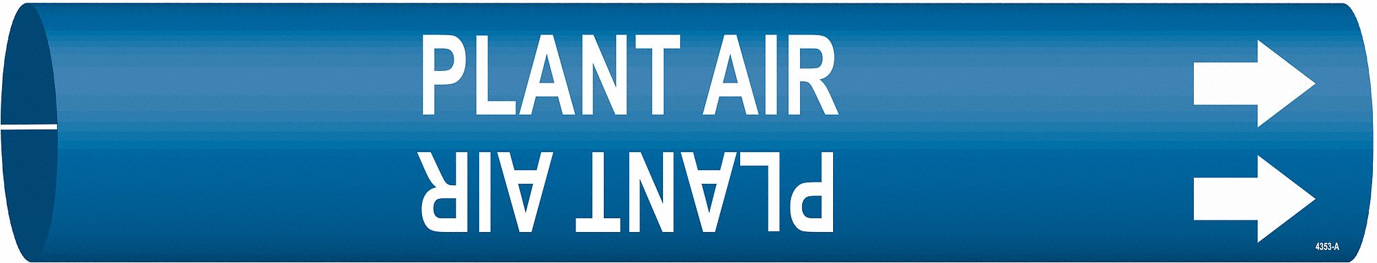 Pipe Marker Plant Air 13/16in H 4/5in W